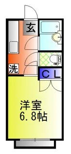 ヴィレヂ・ハピネス6【2階】の間取り