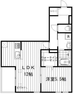 レガーロWest【1階】の間取り