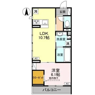 D-room Fiore ”N”【3階】の間取り