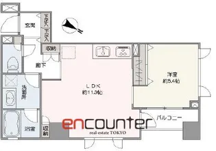 グランドパーク恵比寿【9階】の間取り