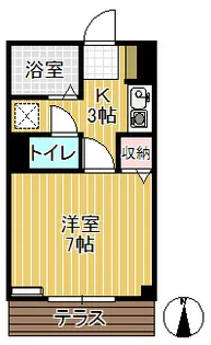 メゾン栄町【1階】の間取り