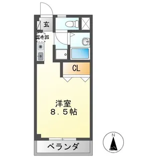 メゾンアミィ【2階】の間取り