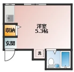 1Rの間取り画像