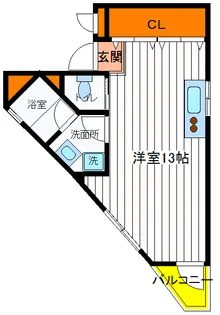 東京都立川市曙町3【アパート】の間取り