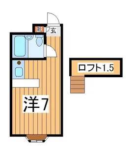 1Rの間取り画像