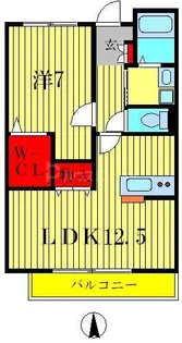 ミル・ネージュ【3階】の間取り