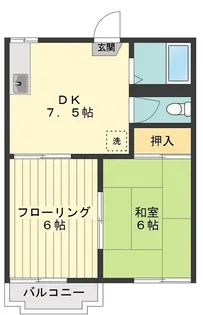 フォーブル桃の木【2階】の間取り