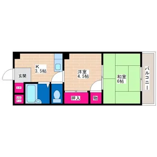 キッポー平野加美【1階】の間取り