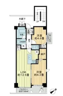 東京都江東区平野1【マンション】の間取り