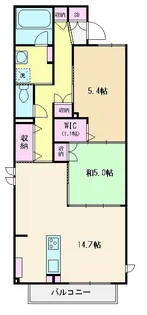 Ever Green 鶴瀬【3階】の間取り