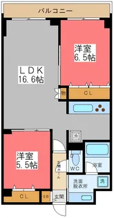 東京都渋谷区幡ヶ谷3【マンション】の間取り