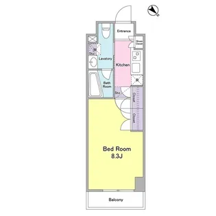 ケリア西馬込アジールコート【4階】の間取り
