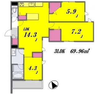 クオリスタ東武練馬【2階】の間取り