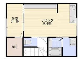上本折128番館【2階】の間取り