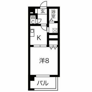 サンビレッジ白金【2階】の間取り