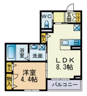 エスペランサ(Esperanza)【2階】の間取り