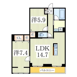 フォレストタウン【1階】の間取り