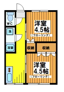 コーポ千代荘【2階】の間取り