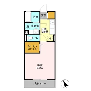 D-ROOM エンベリーザ A 106【1階】の間取り