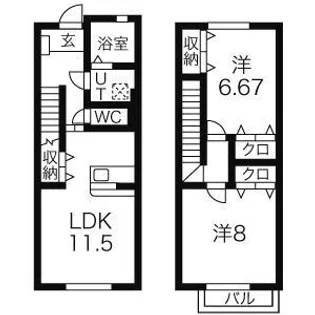 サニーコート吹上の間取り