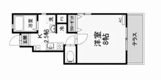 広島県福山市明神町2【アパート】の間取り