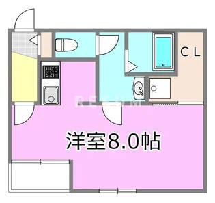千葉県千葉市中央区長洲2【マンション】の間取り
