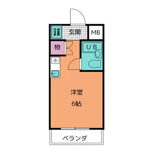 ハイツアサノ B館【1階】の間取り