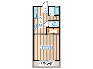 サンシャインW D【1階】の間取り