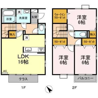 神奈川県横浜市都筑区茅ケ崎中央【一戸建】の間取り