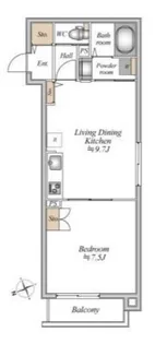 東京都立川市錦町3【アパート】の間取り