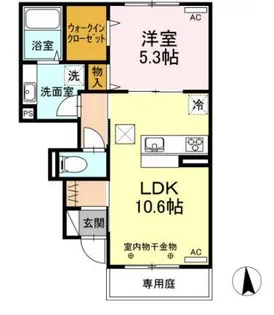 高知県安芸郡芸西村和食甲【アパート】の間取り