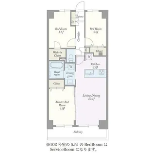 東京都足立区加平2【マンション】の間取り