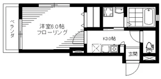オージェス中野【2階】の間取り