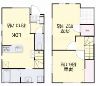 岡山県岡山市南区浜野1【一戸建】の間取り