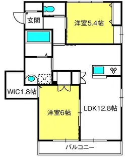 グラン・パ高鼻【2階】の間取り