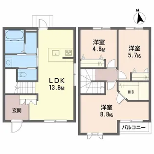 トスカーナガーデン A棟の間取り