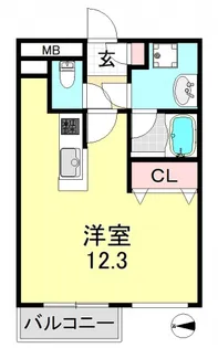 大阪府大阪市平野区瓜破3【マンション】の間取り