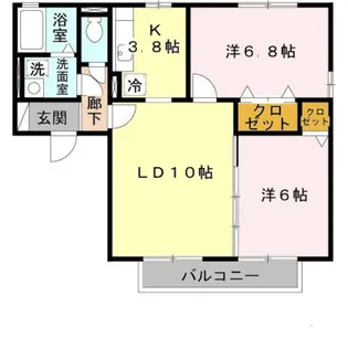 リビオンA棟【2階】の間取り