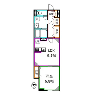 グラン エス【1階】の間取り