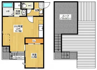 Grandtic 宇品東【2階】の間取り