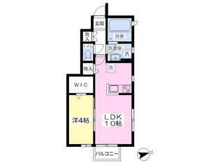 ファミーユ南材【1階】の間取り