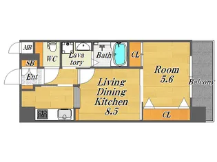 La Grace福島(ラグレース福島)【2階】の間取り