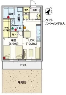 【シニア限定】アルモニーレジダンス氷川台【1階】の間取り