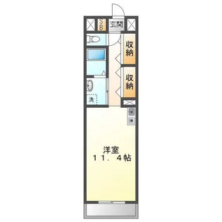 KTGレジデンス江戸橋【2階】の間取り