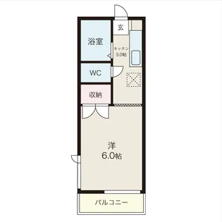 城北ハイツII【2階】の間取り