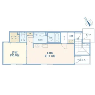 CASA PIAZZA東長崎II【1階】の間取り