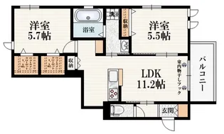 Mon Four*桜【2階】の間取り