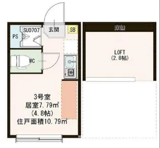 ハーモニーテラス千川II【2階】の間取り