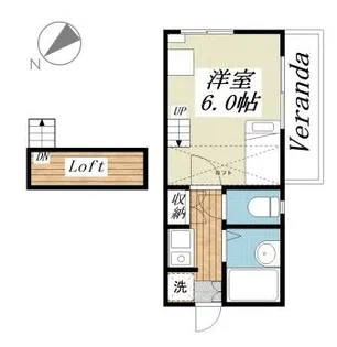 桐生第6レジデンス【2階】の間取り