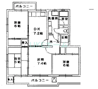ハイムサンポート【4階】の間取り
